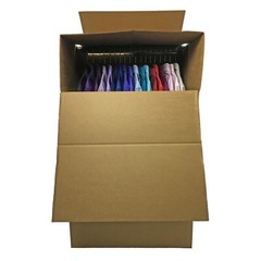 Tall Wardrobe Moving Boxes 3 Pack Space Saving Heavy-Duty Apparel Storage New