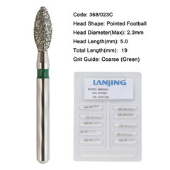 Dental Burs Diamond FG Round End Taper Football Surgical Long High Speed 856 850