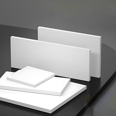PTFE Sheet Plate Hard Plastic Panel High Temperature Thick 2mm-30mm White/Black