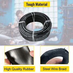VEVOR Hydraulic Hose 3/8″ Hydraulic Oil Hoses 328 Feet Maximum Pressure 5000 PSI
