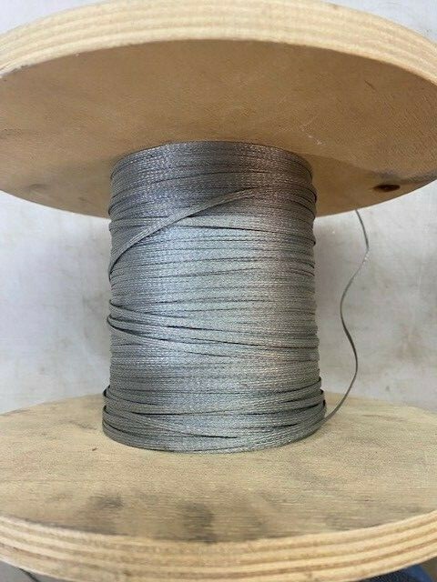 Flat Braid wire 18 AWG 1/8″ wide tubular EFI RF shielding grounding 10′ Sections