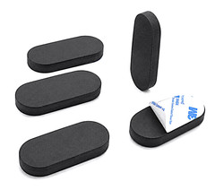 3/4″ x 2″ x 3/16″ Thick Peel & Stick Oval Silicone Rubber Feet Non Slip Pads