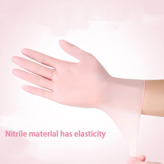 20/50/100/200/400/1000Pcs Pink Disposable Nitrile Cleaning Gloves, Suitable for