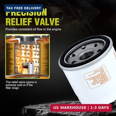 136-7848 Oil Filter for To-ro Timecutter Zero Turn Mower Replacement | 120-4276