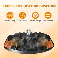 4 Pack 500W UFO Led High Bay Light Commercial Industrial Warehouse Factory Light