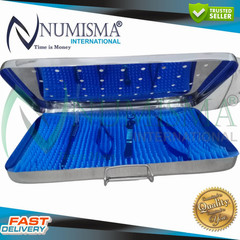 OPHTHALMIC STERILIZATION BOX STAINLESS STEEL 6” x 10” inches with Silicone Pad