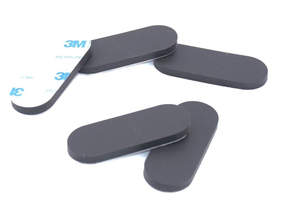 1″ x 2-1/2″ Peel & Stick Oval Silicone Feet for Benches, Fixtures & Equipment