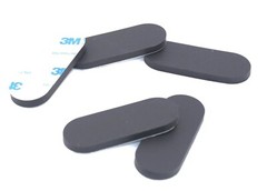 1″ x 2-1/2″ Peel & Stick Oval Silicone Feet for Benches, Fixtures & Equipment
