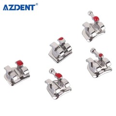 10 Kits AZDENT Dental Orthodontic Metal Bracket Braces Mini Roth .018 Hooks 345