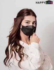 Happylife KF94 BLACK Korean Face Mask Made in Korea Medical Respirators Goodday
