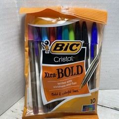 Bic Cristal Xtra Bold Ballpoint Pens 8 Assorted Colors