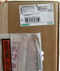 LJA36400U31X, Circuit breaker, PowerPacT L, 400A, 3 pole, 600VAC, 25kA