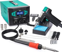 Soldering Iron Desoldering Station Kit with Upgraded Desolder Tool, 110W EVO Sol