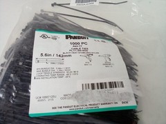 Panduit PLT1.5M-M30 Locking Cable Tie, Miniature, Black {1,000-Pack} 6.6,5.6-INC