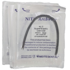 100Packs Dental Ortho Arch Wires Super Elastic Niti Round 012~020 Upper&Lower