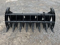 84” Root Rake Clam Grapple with Skid Steer Quick Connect