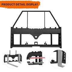 45″ 2500LBS Capcity Pallet Fork Frame Attachment for Kubota Bobcat Skid Steer US