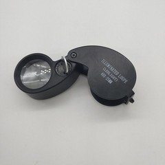 40X Jewelers Loupe Magnifier Light Jewelry Eye Loop Pocket Magnifying Glass Coin