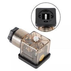 20PCS Din 43650-A PG11 Solenoid Coil Connector Socket With Led 24V Dc 24 Pole
