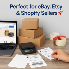 Labels Premium Mailing Shipping 8.5×5.5 Half-Sheet Self Adhesive Laser & Inkjet