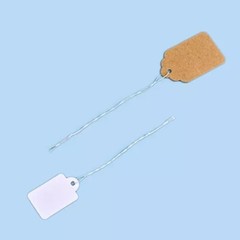 500/1000x Garage Sale Price Tag Size #5 Blank Merchandise Hang String Strung USA