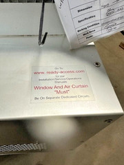 READY ACCESS INC MODEL AA300 LIGHTED HOOD W/FILTERS AND AIR CURTAIN SYSTEM