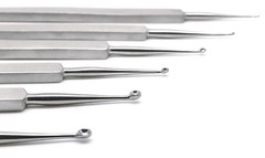 6 Pcs Meyhoefer Chalazion Ear Curette #-1,#0,#1,#2,#3,#4 Surgical ENT Instrument