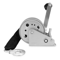 Camco 50001 Steel Marine Durable Corrosion Resistant Towing Winch w/ 20′ Strap