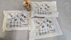 RJFTV71G Modular Coupler Connector Jack RJ45 Cat5e Unshielded Amphenol Lot of 3