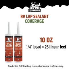 RV Lap Sealant, Self-Leveling Roof Sealer, White, 1 Pack | Flows Smoother Tha…
