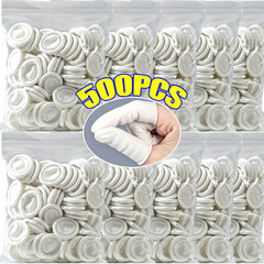 White Latex Finger Cots Dust-Free with Anti-Static Fingertip Protector Gloves Na