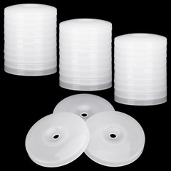 500pcs Plastic Cap Washers for Nails/Screws – 1-1/8” Flat, Holiday Light Decor,