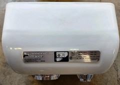 New Old Stock American Dryer Push Button Hand Dryer DR20 115V 20A 50/60Hz White