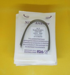 10Pcs/Pack Dental Super Elastic NITI Arch Wires Orthodontic Round Ovoid Form