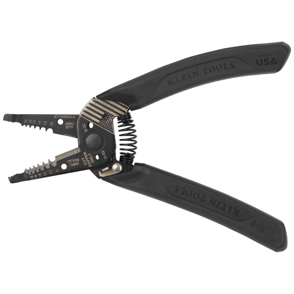 Klein Tools K11095BLK Limited Edition Kurve Blackout Wire Stripper, 8-20 AWG