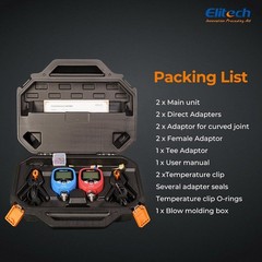 Elitech Wireless Digital Manifold Gauge HVAC Pressure Gauge Set PT-500&PT-800
