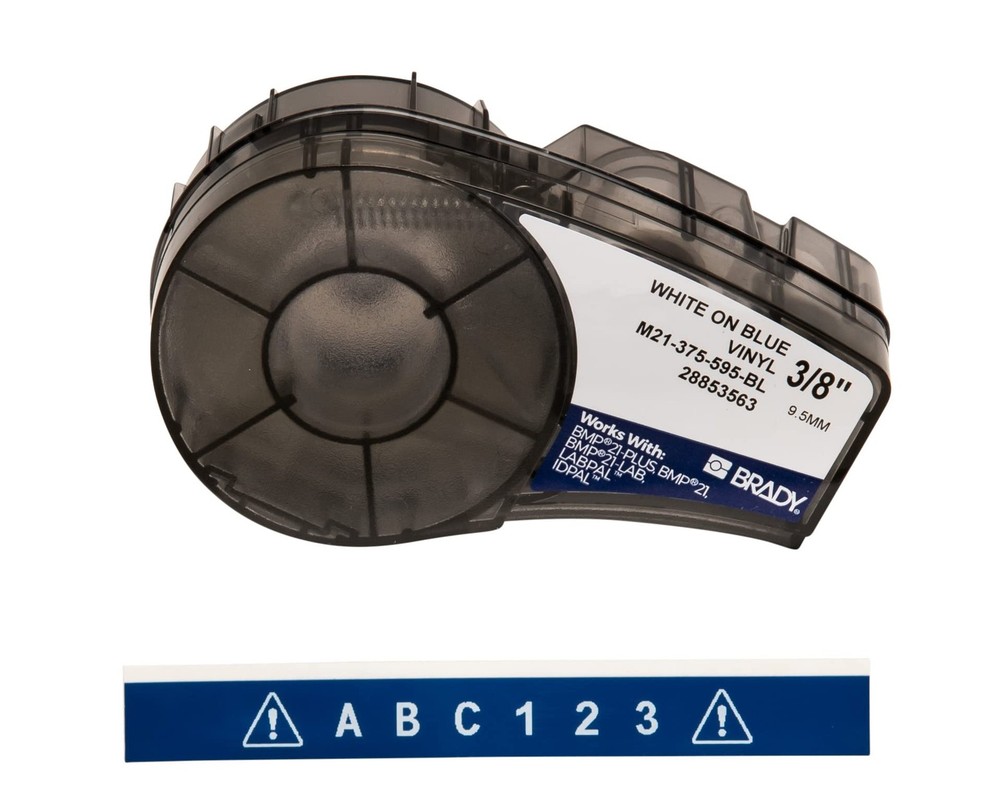 Brady M21-375-595-BL BMP21 Tape B- 595 Indoor/Outdoor Vinyl Film Size: 3/8″ x