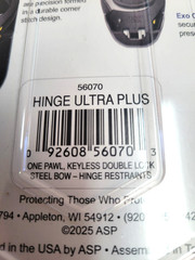 ASP Hinge Ultra Plus Handcuffs Keyless Double-Lock Assembly Hinge Restraints