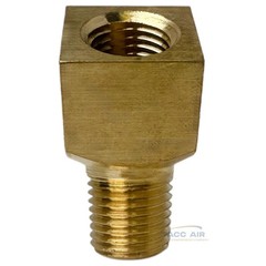 2 PC Brass Y Splitter Manifold 1/4″ Male MNPT x 2 Way 1/4″ Female FNPT Fitting