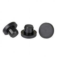 Silicone Rubber Round Hole Plugs Blanking End Cap Tube Pipe Insert Bung Black
