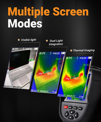 Thermal Camera 256X192 IR Pixels Upgraded Thermal Imaging Camera Dual-Light Fusi