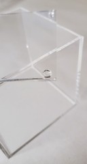 Clear Acrylic 2″ Low‑Profile Square Box with Fitted Lid – T’z Tagz Handmade