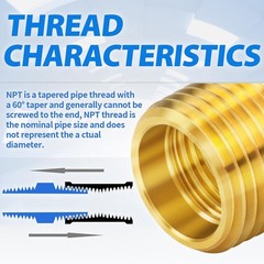 5 Pieces Hex Bushing Brass Reducer 1/2″ to 1/4″ NPT Pipe Fitting Male Female