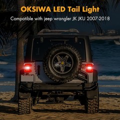 LED Tail Lights for 2007-2018 Jeep Wrangler JK JKU Tunnel Shaped Light Rear Lamp