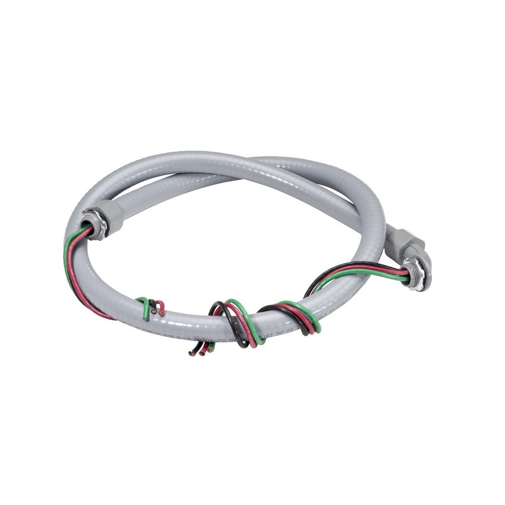 Southwire ACW16124W 1/2″x6ft Non-Metallic Power Whip #12 THHN 4-Wire (24/Pack)