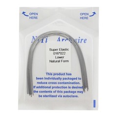 100PCS Dental Orthodontic Niti Arch Wire Natural Form Elastic Round Rectangular