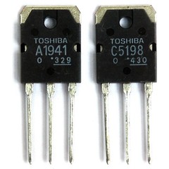 1pair 2SA1941 & 2SC5198 A1941+C5198 Toshiba Transistor PNP NPN 10A 140V 100w USA