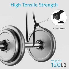 Zip Ties 8 Inch Heavy Duty Zip Ties with 120 Pounds Tensile Strength, Black Cabl