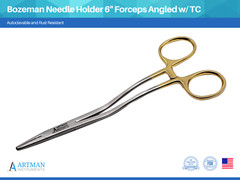 Needle Holder 6″ Needle Driver Bozeman Forceps Tungsten Carbide Inserts