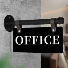 Hqvbvc Modern Office Sign 11″ x 6″ Double-Sided Wall-Mounted Office Door Sign…